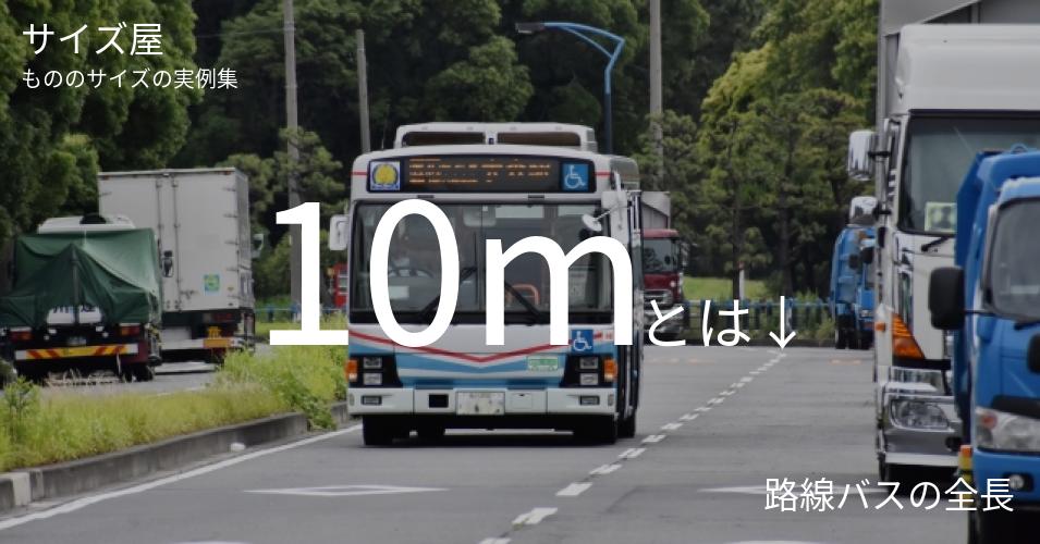 10mとは「路線バスの全長」くらいの高さです