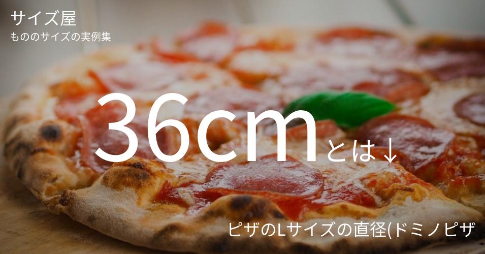 36cmとは「ピザのLサイズの直径(ドミノピザ)」くらいの高さです