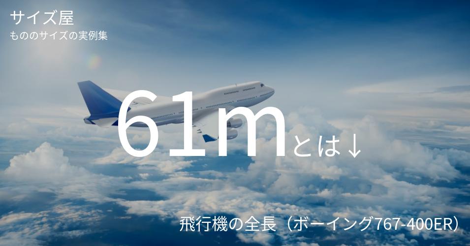 61mとは「飛行機の全長（ボーイング767-400ER）」くらいの高さです
