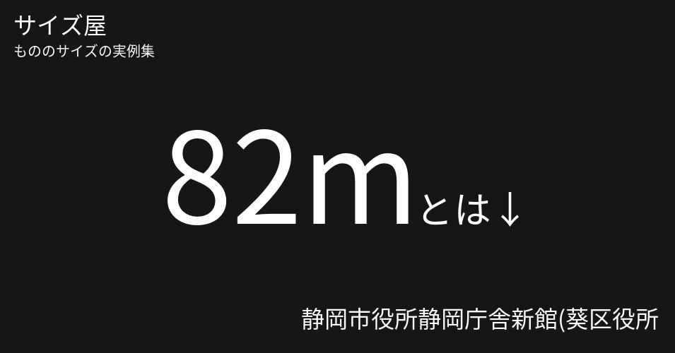 82mとは「静岡市役所静岡庁舎新館(葵区役所)の高さ」くらいの高さです